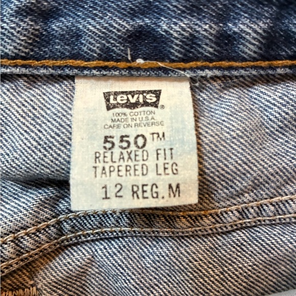 Levi's Denim - Vintage 90s Levi’s 550 Jeans Women’s 12 Regular Relaxed Tapered Made in USA